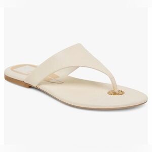 Dolce Vita Off White Leather Women's Sandals